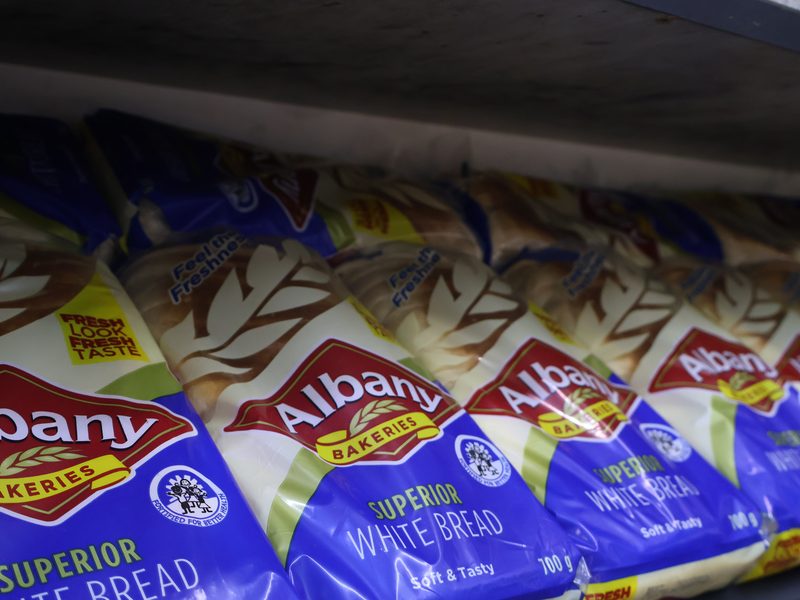 Albany white bread loaves